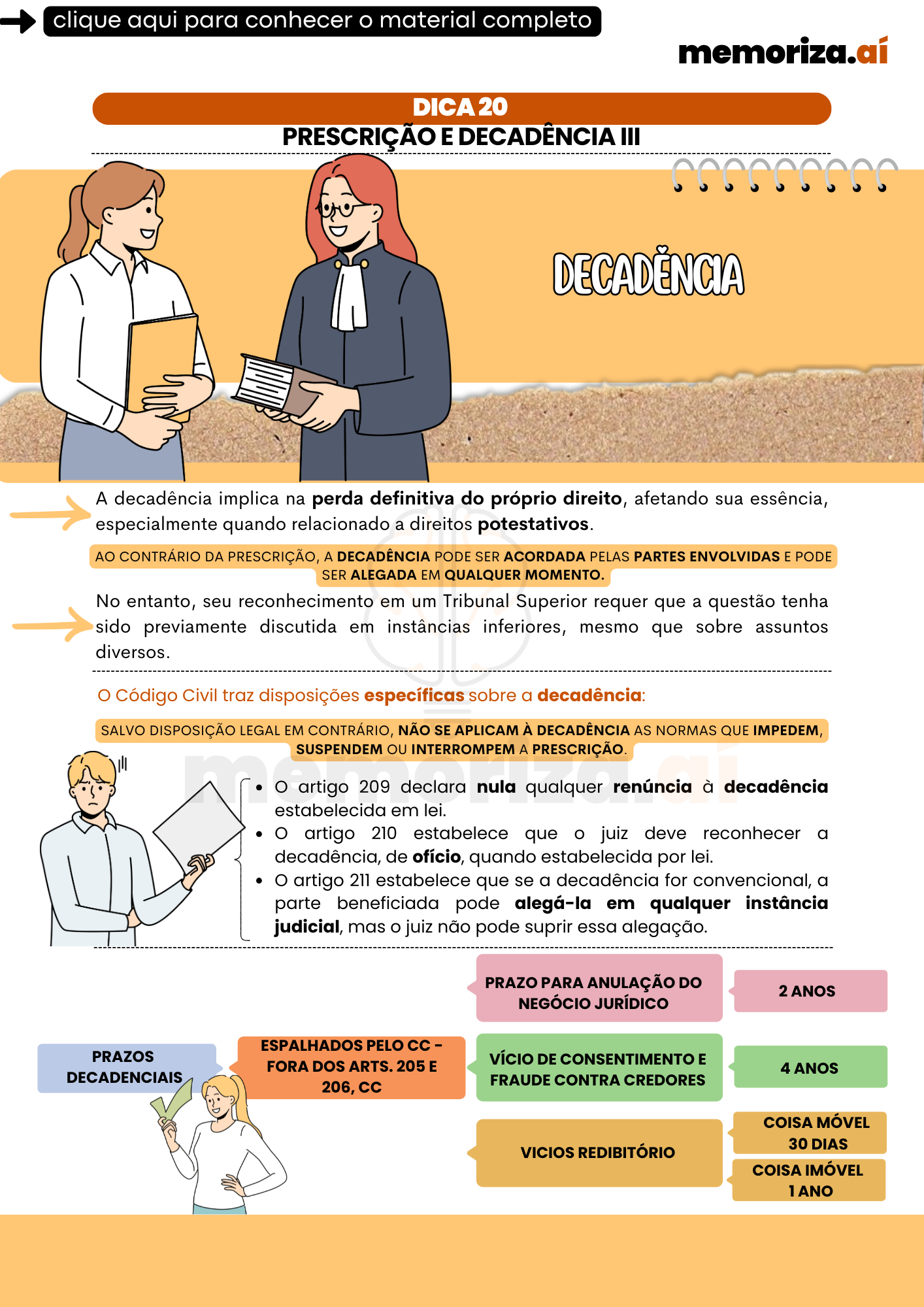 PRESCRIÇÃO E DECADÊNCIA